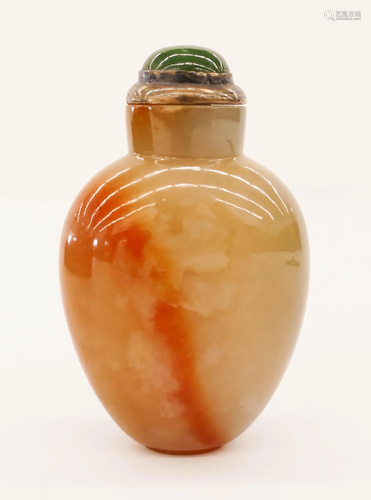 Chinese Qing Russet Jade Snuff Bottle