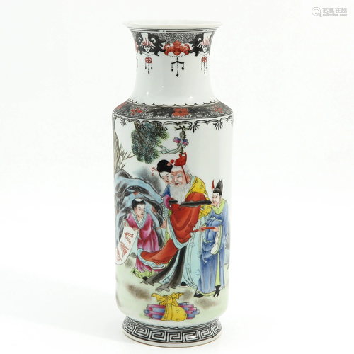 A Famille Rose Vase