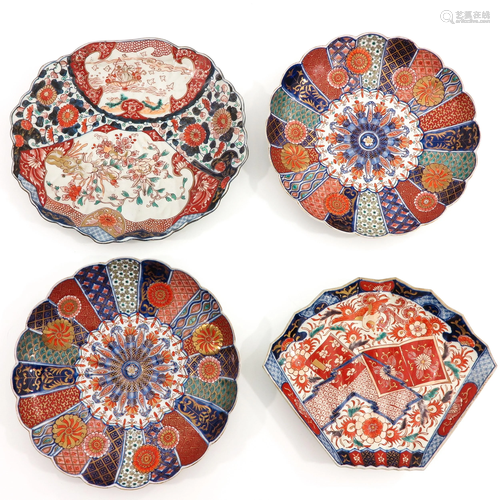 A Collection of 4 Imari Platters