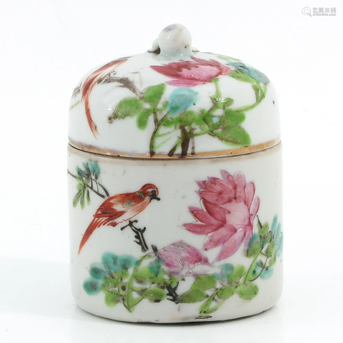 A Famille Rose Box and Cover