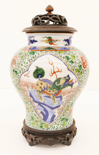 Chinese Republic Doucai Qilin Jar