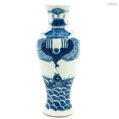 A Blue and White Vase