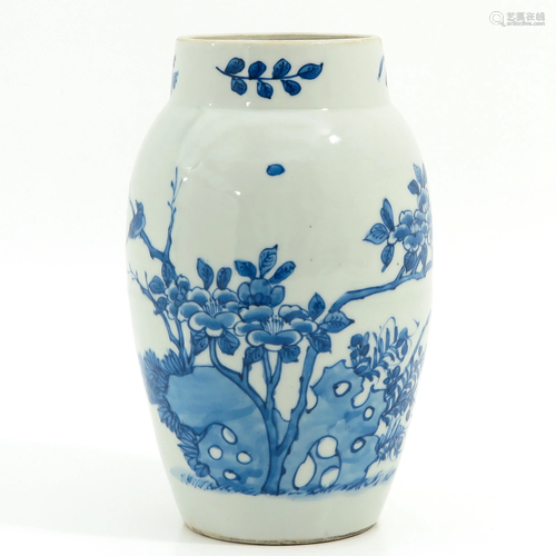 A Blue and White Vase