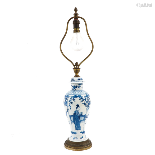 A Blue and White Lamp