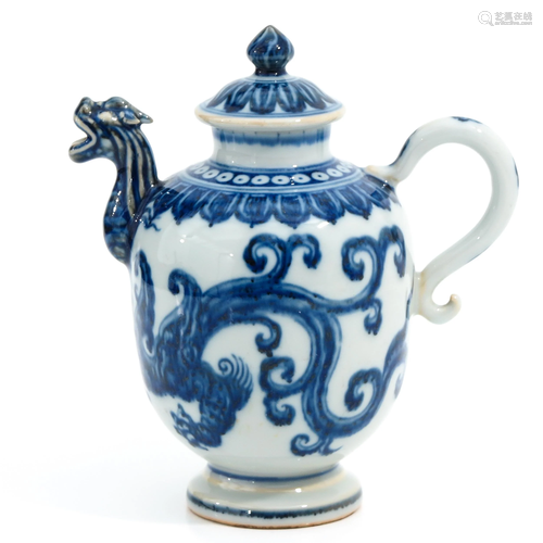 A Blue and White Teapot