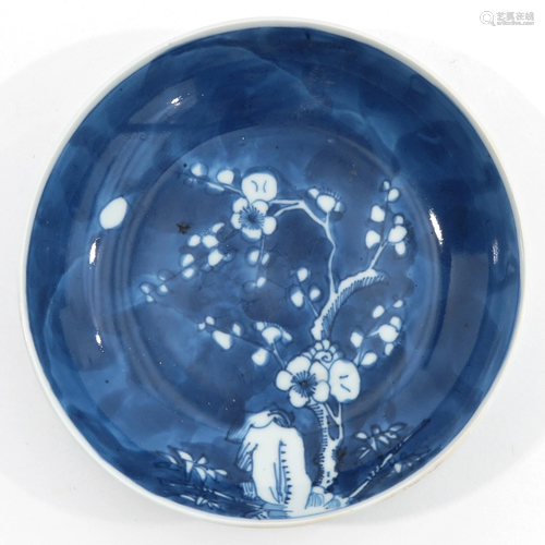 A Blue and White Plate