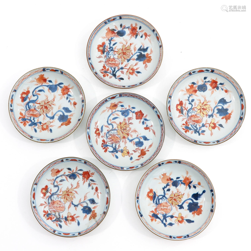 A Series of 6 Small Imari Plates