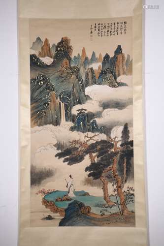 chinese zhang daqian's painting