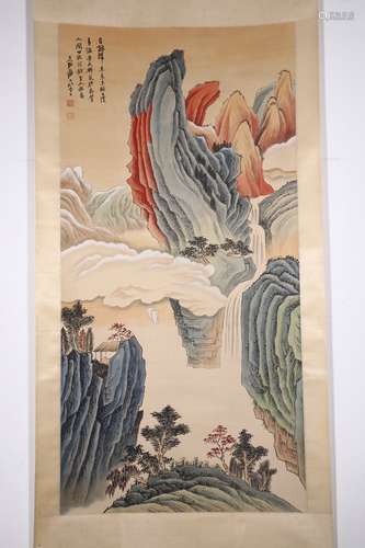 chinese zhang daqian's painting