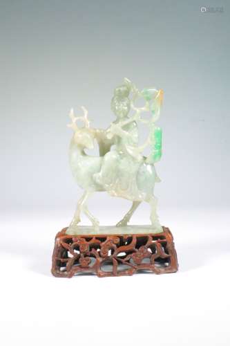 chinese jadeite carving lady