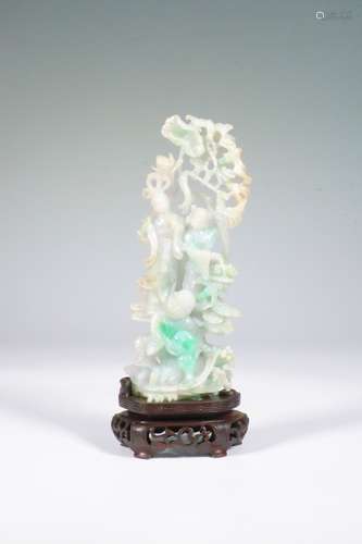 chinese jadeite carving lady