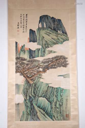 chinese zhang daqian's painting