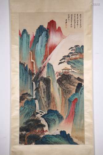 chinese zhang daqian's painting