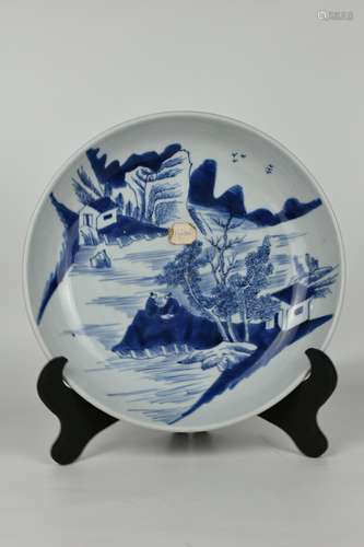 chinese blue and white  porcelain dish