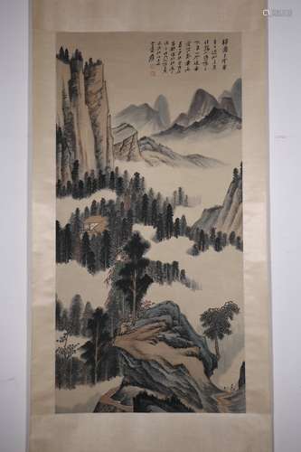 chinese zhang daqian's painting