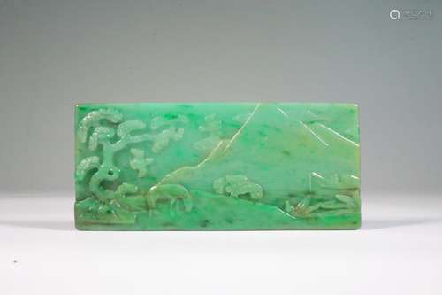 chinese jadeite table screen