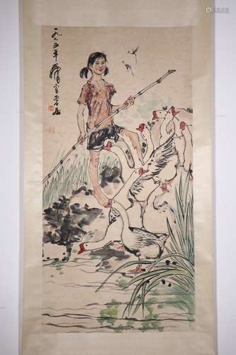 chinese bai xueshi's painting