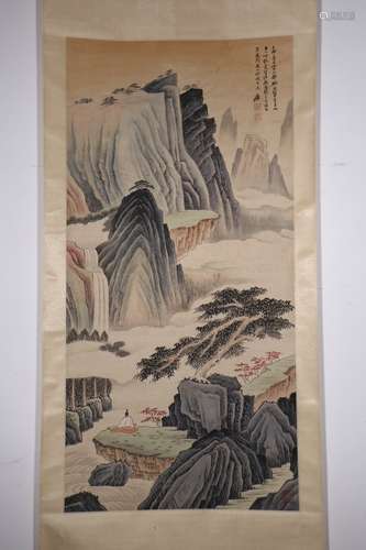 chinese zhang daqian's painting