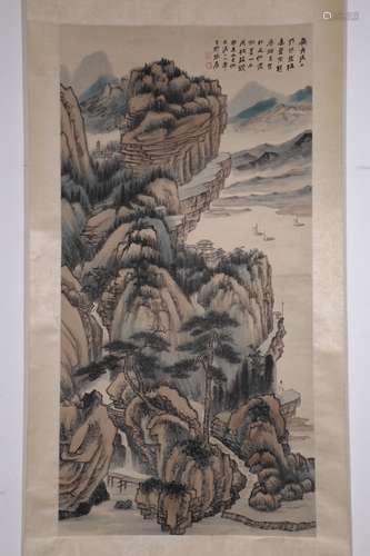 chinese zhang daqian's painting