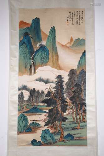 chinese zhang daqian's painting