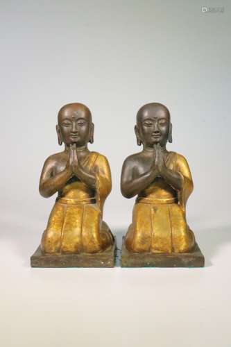 chinese gilt bronze figure