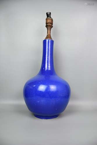 chinese blue glazed porcelain vase