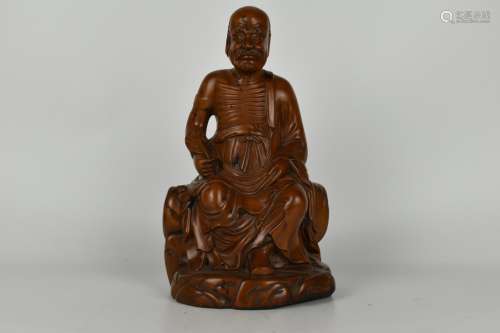 chinese boxwood carving old man