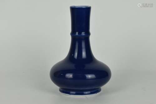 chinese blue glazed porcelain vase