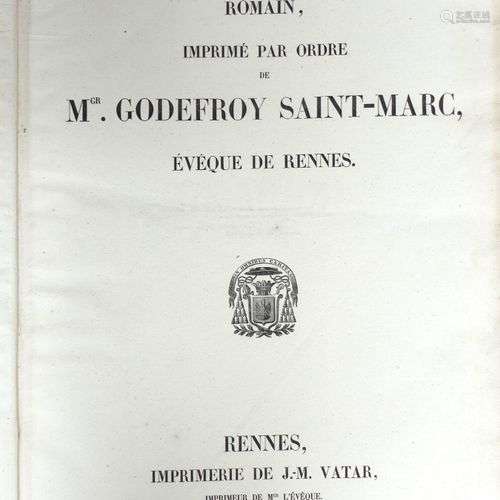 GRADUEL ROMAIN, imprimé par ordre de Mgr Godefroy Saint-Marc...
