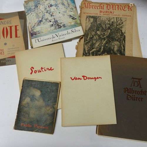 Lot de livres d'art dont DURER, Van DONGEN, SOUTINE, André L...
