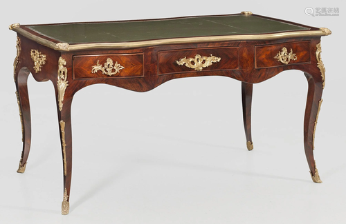 Louis XV-Bureau plat à la Roi