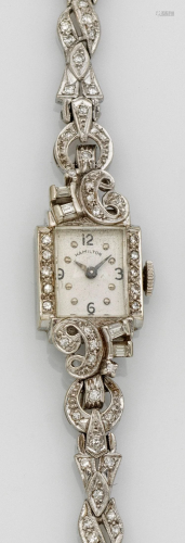 Cocktail-Armbanduhr von Hamilton aus den 40er Jahren