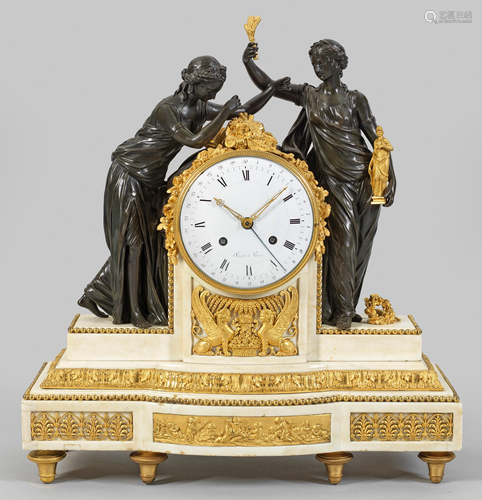 Große Louis XVI-Figuren-Pendule