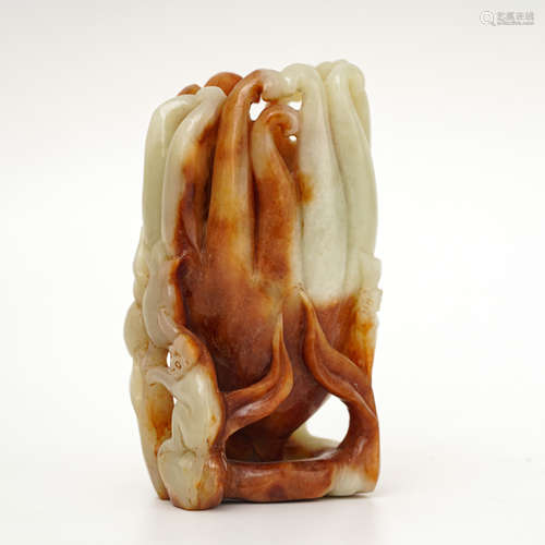 Nephrite Buddha Hand Brushpot