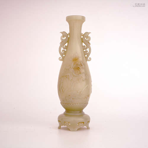 Nephrite Flower Vase