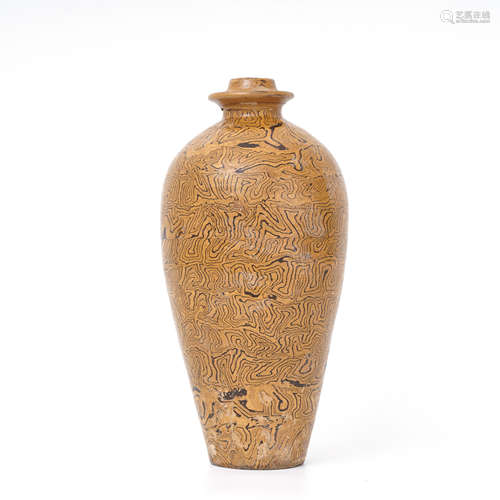 Large Marbled Meiping Vase