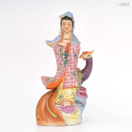 Famille Rose Figure of Guanyin