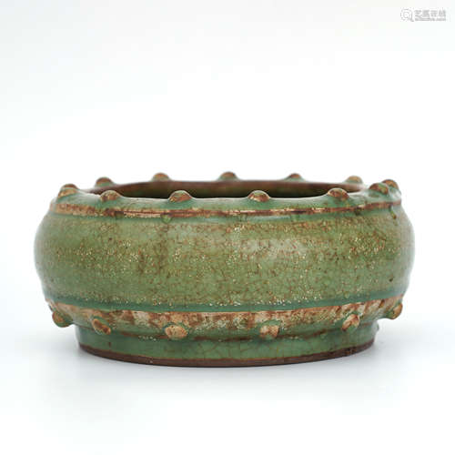 Longquan Ware Celadon Barrel-Form Brush Washer