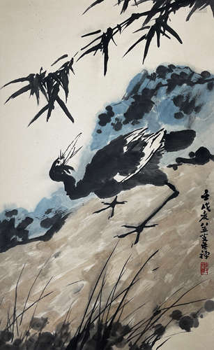 The Bird，Painting by Li Kuchan