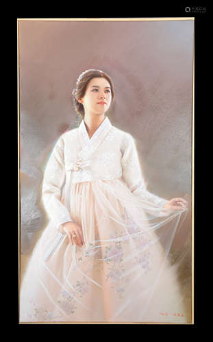 The Korean Girl，A North Korean Oil Painting