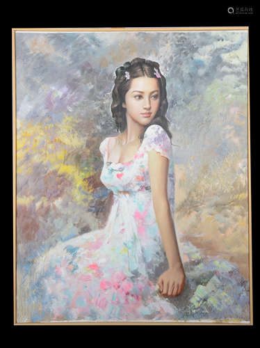 The Female Model，A North Korean Oil Painting