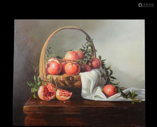 The Pomegranate，A North Korean Oil Painting