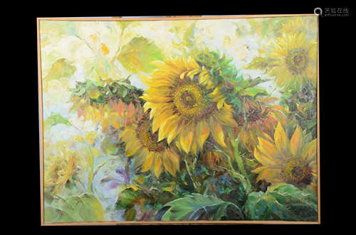 The Sunflower，A North Korean Oil Painting