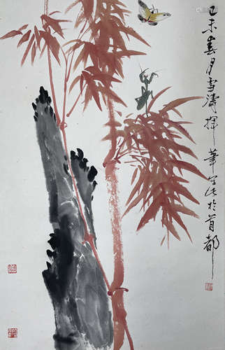 The Bamboo，Painting by Wang Xuetao