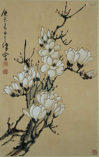 Chinese Flower Painting by Sun Qifeng