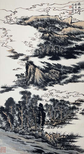 Chinese Landscape Painting by Lu Yanshao