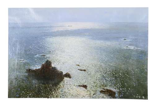 The Sea，A North Korean Oil Painting