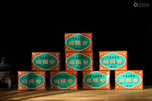原装上世纪九十年代国营北硿华侨茶厂黄圣厚监制--碳焙铁观音八盒