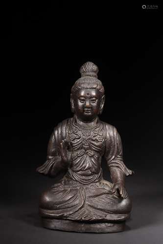 A Bronze Guan Yin Statue 