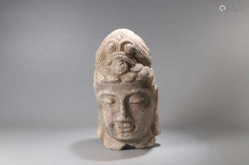 A Buddha Stone Carved Statue